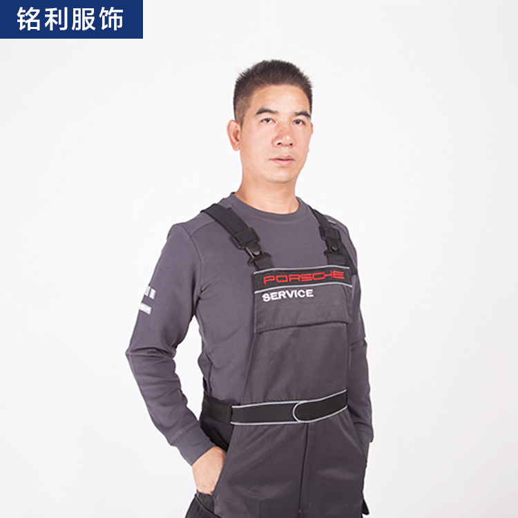 春秋款保時(shí)捷工裝長(zhǎng)袖工作服加工